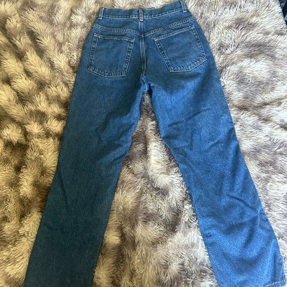 LL Bean flannel lined Straight Leg Jeans - Picture 2 of 5